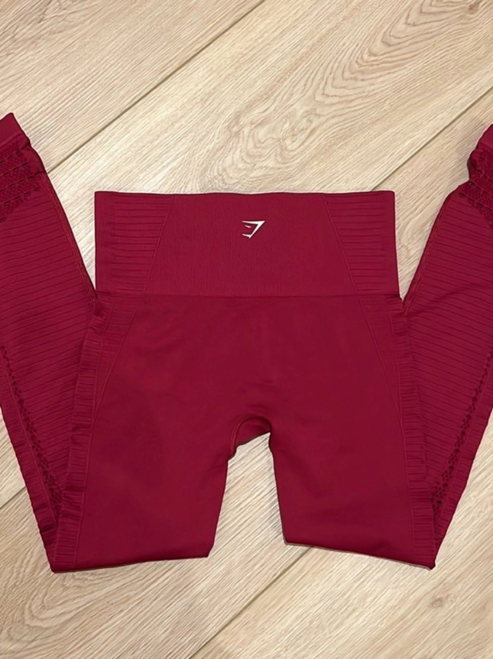 Gymshark Seamless Energy High‎ Waisted Leggings | Beet | Women’s XS - Picture 3 of 7